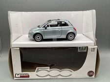Modellautos 1:18 Mondo Motors Fiat 500 Nuova eisblau mit OVP