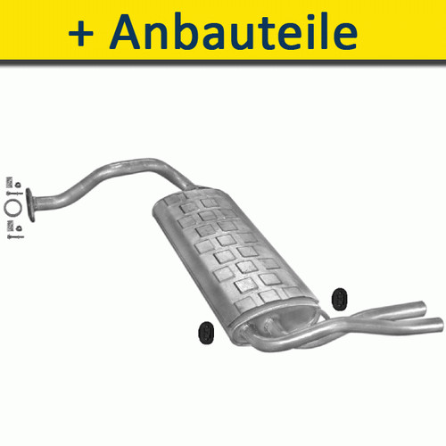Endtopf auspuff für honda - endtopf, auspuff+
