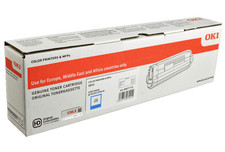 OKI 46471115 Original Toner Cyan ca. 5000 Seiten für C 813  - GENAU LESEN!