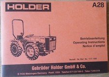 Holder Betriebsanleitung A 28