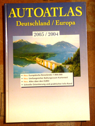 Autoatlas deutschland europa - autoatlas,