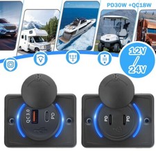 USB C Steckdose PD&QC 3.0 USB