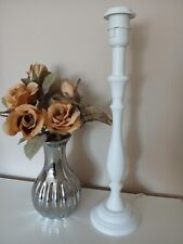 Lampenfuß weiß Holz für