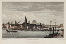 POPPEL (*1807) nach OSTERWALD (*1803), Köln Nordostansicht, Sst. Romantik