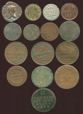 Altdeutschland 15 sehr alte Münzen