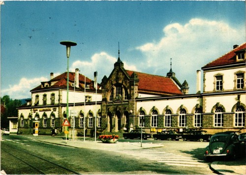 Cpa lorrach bahnhof germany - lorrach,
