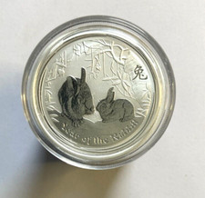 Australien 2011, 50 Cent Year of the Rabbit 15,55Gr = 1/2 OZ 999 Silber H109