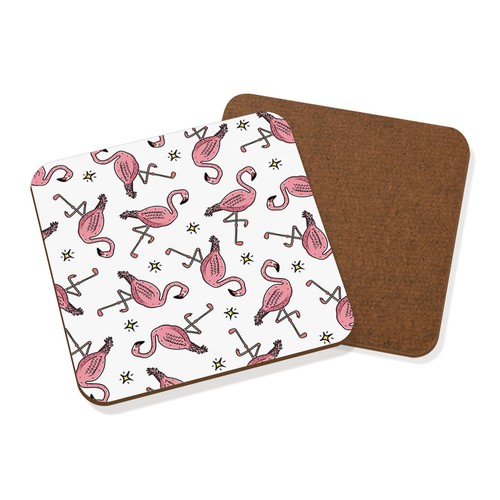 Flamingo muster untersetzer - muster,