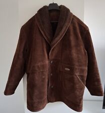 Wildlederjacke von NIDA Lammfell Fliegerjacke Mantel Winterjacke Vintage Braun