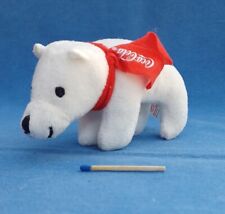 Werbung Anhänger Stofftier Coca Cola Eisbär mit Schal