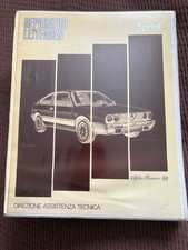 Reparaturanleitung Leitfaden alfa Romeo Sprint 1985