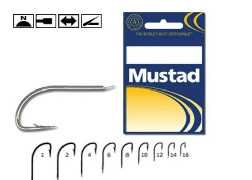 Mustad kristall nickel haken - mustad, kristall-nickel-haken