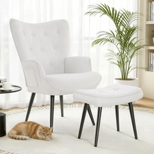 Relaxsessel mit Hocker Ohrensessel Loungesessel Fernsehsessel Polstersessel