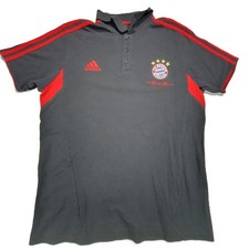 Adidas FC Bayern München Poloshirt Men Size XXL Short Sleeve Polo Kragen Wappen