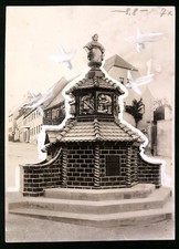 Ansicht Kohren, Marktbrunnen 