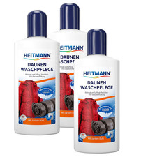 Heitmann Daunen Wäschepflege 3er Pack 250 ml Federbett Daunenbett Waschmittel
