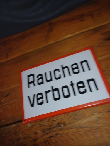 Emailleschild rauchen - xl,