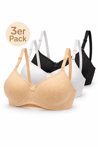 3er pack damen - bh, bügel