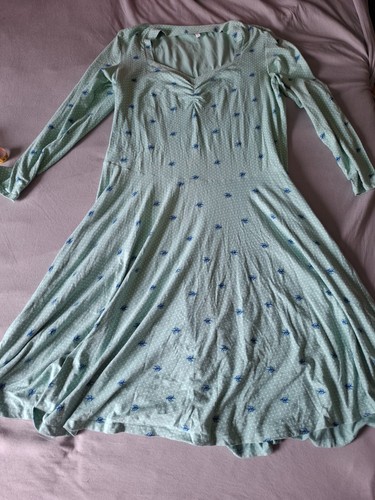 Midikleid kleid langarm jersey - midikleid,