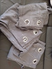 Vorhang 214x132 Grau Silber