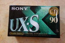 vintage sony ux-s douple chrome superclass tape kassette cassette sealed box