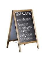 Kundenstopper Menütafel/ Tafel,IVAR  doppelseitig 700 x 1200 mm + Marker, Kreide