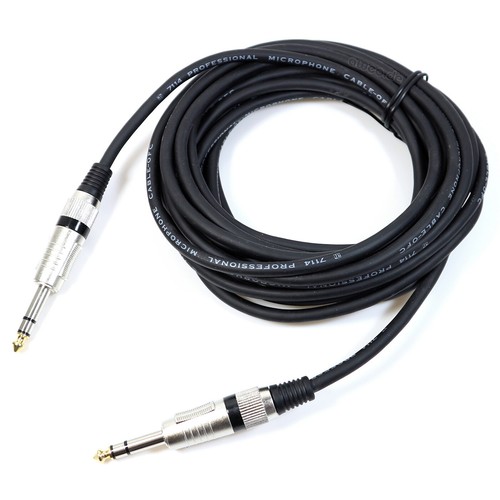 Stereo klinkenkabel 6 35 - m, 6,35
