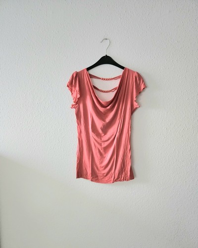 T-Shirt wasserfallkragen