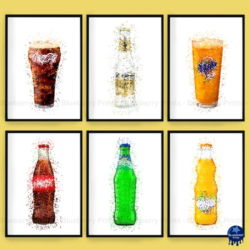 Softdrink flasche drucke - softdrink,