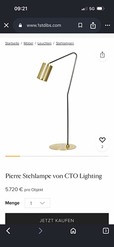 Cto lighting pierre stehlampe - cto,