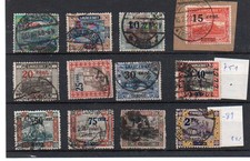 Saargebiet, Lot Marken Nr 70-81  gestempelt k751