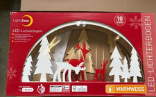 5 x Lightzone LED Holzdekoration  Lichterbogen   Ladenauflösung.