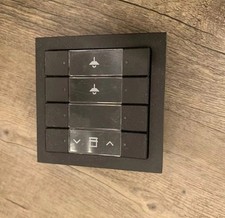 Busch-Jäger Tastsensor 6127/01 Schwarz 4fach KNX EIB Mit Busankoppler