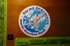 Alter Aufkleber Handwerk Technik Bau Duschen Armaturen DUSCHOLUX