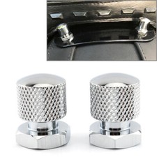 2x Sitzbankschraube Sitzbankmutter für Harley Touring Softail Road King Chrom