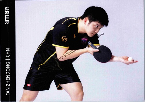 Autogrammkarte fan zhendong - autogrammkarte,