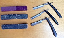 3 Drei alte Rasiermesser - und