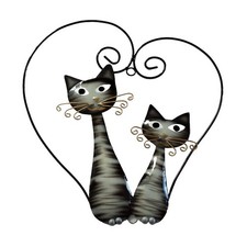 Katze Wanddeko Katzen Paar