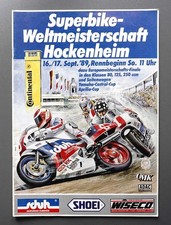 Rennprogramm Superbike Weltmeisterschaft Hockenheim 1989