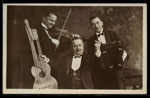 Wiener salon schrammel trio - ak,