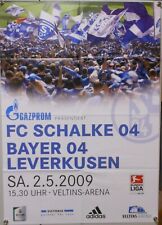 Schalke vs. Bayer 04 Leverkusen Poster Plakat Spielankündigung 02.05.2009 FP29