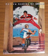 Seltene Werbung vintage ADIDAS Active Bodies Rugby Kollektion Space Schuhe 1988