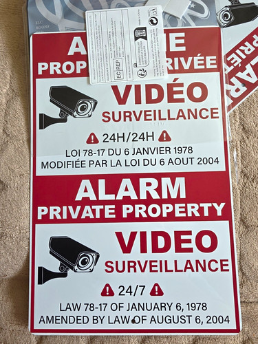 Videoüberwachung schild - videoüberwachung,