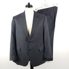 Regent Super 150s Anzug Herren Gr. 26 (Sakko) 25 (Hose) Grau Handtailored