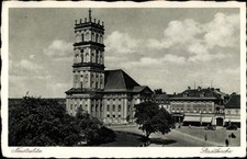 Ak Neustrelitz am Zierker See, Stadtkirche - 2824203
