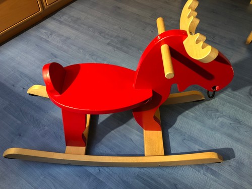 Ikea schaukel elch aus holz - elch,