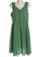LINDY BOP Midikleid Damen Kleid Gr. DE 44 grün-dunkelblau-purpur Casual-Look