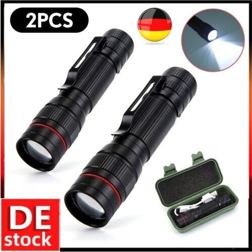 Led taschenlampe aufladbar - 2x,