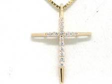 Brillant Anhänger Kreuz 585