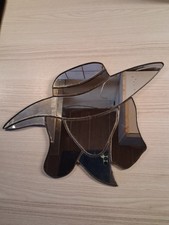 60er Jahre Büste, Wandbild Spiegel Tiffany Stil Frau, Dame Mit Hut